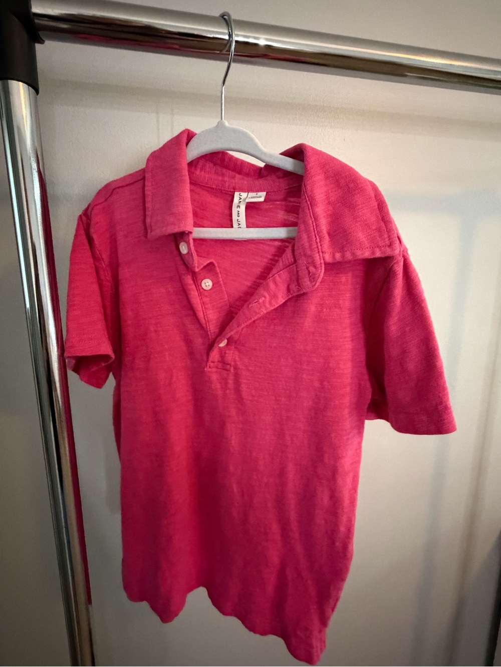 Janie and Jack Classic Kids Polo Shirt - Pink -